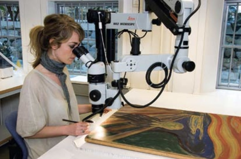 A Sikoly restaurálása a Munch Múzeumban
